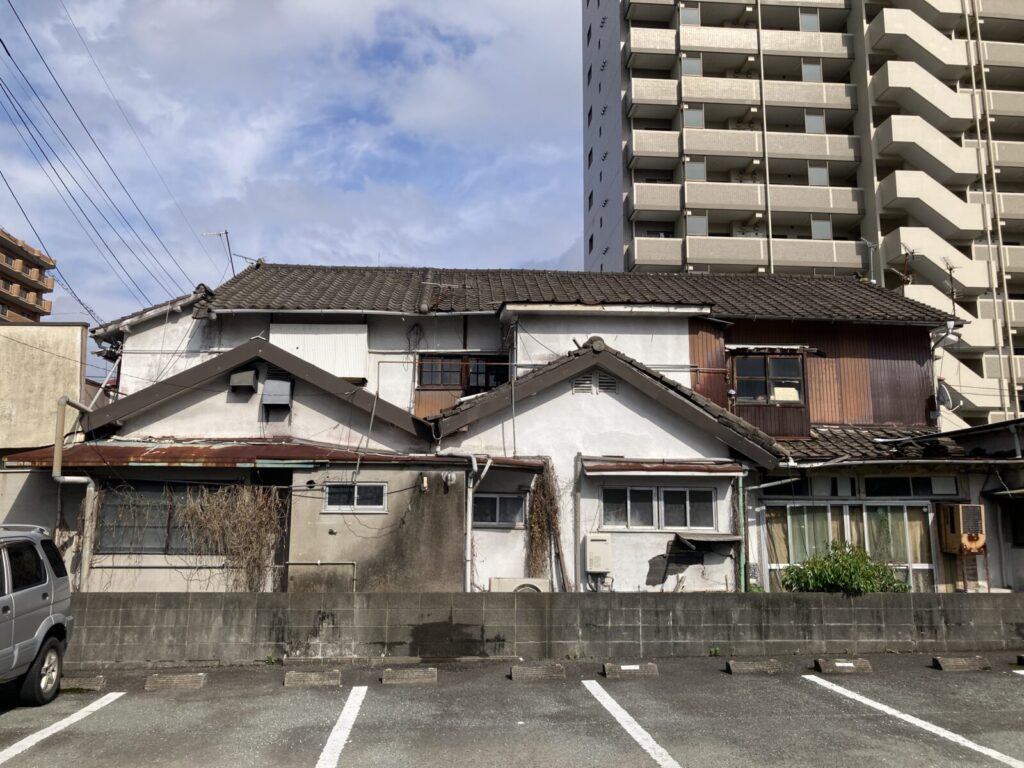 福岡県久留米市の桜町遊廓跡