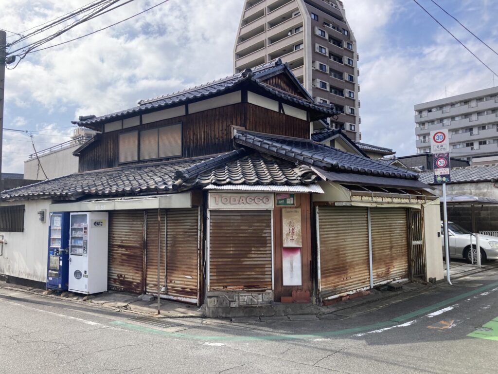 福岡県久留米市の桜町遊廓跡