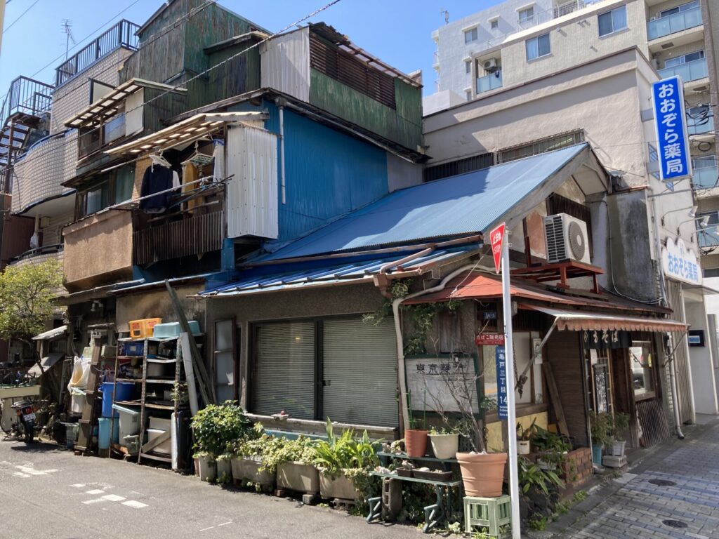亀戸の年季の入ったそば屋