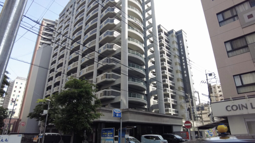 新柳町遊郭跡のマンション群